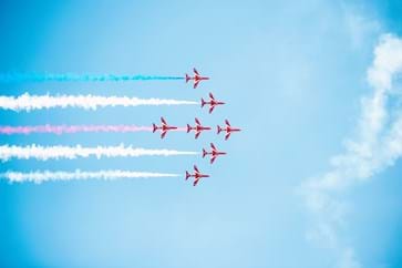 Red Arrows at the British Grand Prix