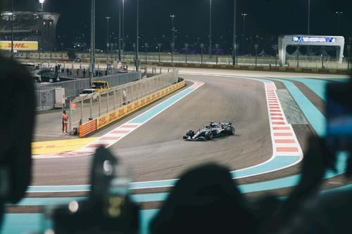Trackside views from Harbour Club Hospitality at the Abu Dhabi Grand Prix