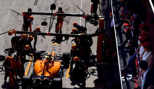 F1 Paddock Club Pit-stop view