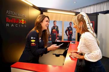 Red Bull Paddock Club Welcome Desk