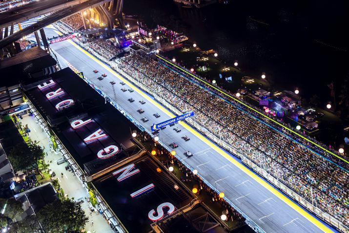 Aerial View Of The Pit Straight
