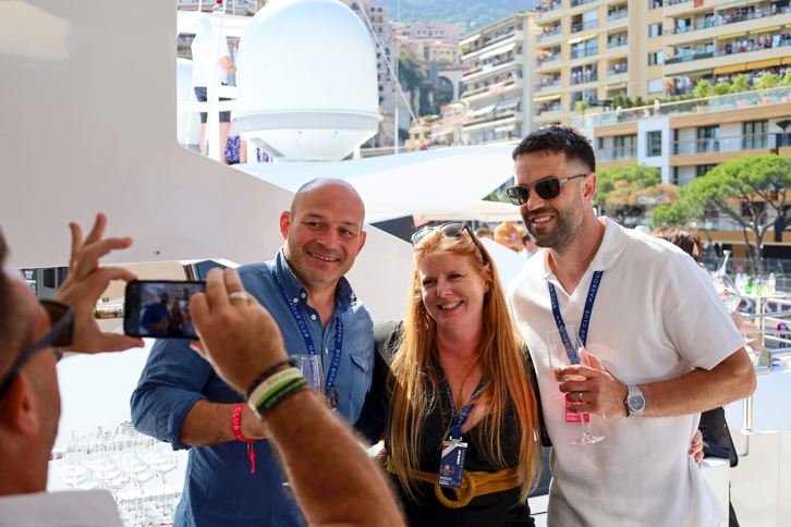 Rory Best and Connor Murray at The Monaco Grand Prix